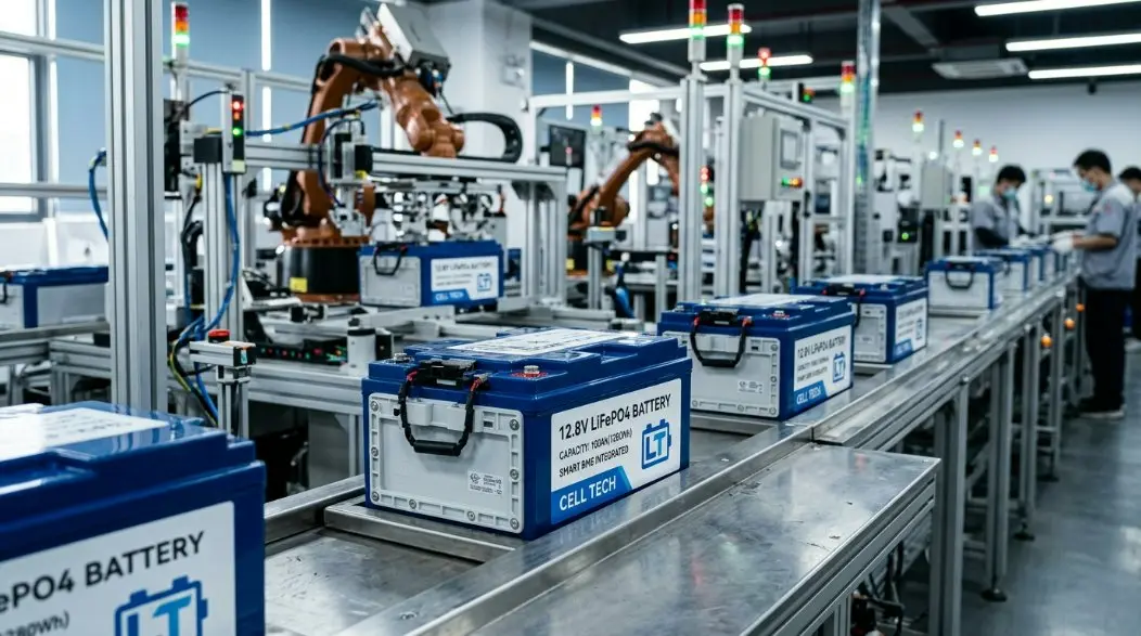 Pabrik Baterei LiFePO4 12.8V sing unggul ing China: Maju Lampu Kotamadya Cerdas & Kepatuhan Paspor Baterei EU 2026